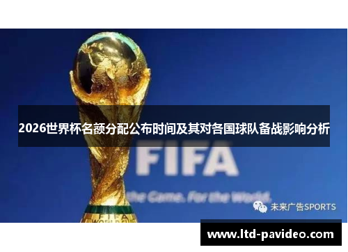 2026世界杯名额分配公布时间及其对各国球队备战影响分析