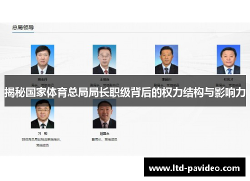 揭秘国家体育总局局长职级背后的权力结构与影响力